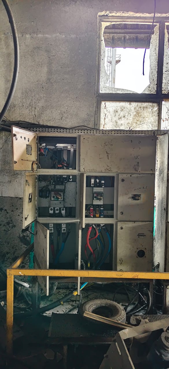 M/s. Sudarshan Jeans Private Limited, Fire Damaged Electrical Panel